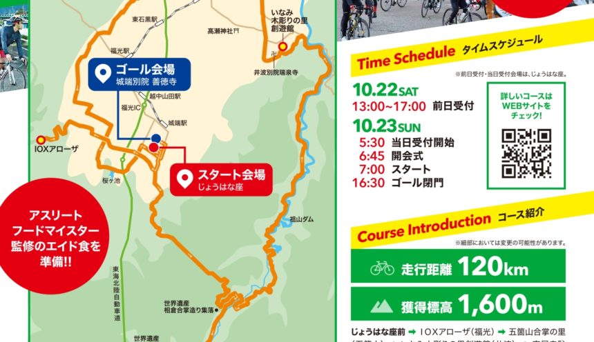 「ツール・ド・南砺 2022」受付中！ サムネイル